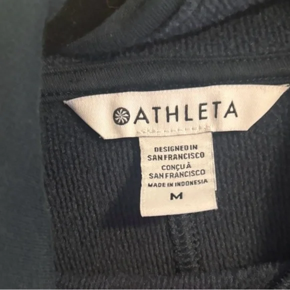 Athleta Cozy Karma Twist Neck Sweatshirt size M cypress color - Picture 5 of 6